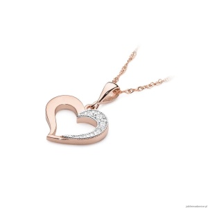 Zawieszka S023 Diament 0,02ct różowe złoto