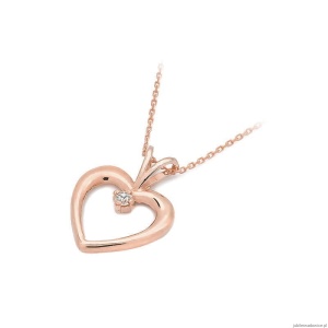 Zawieszka S003 Diament 0,04ct różowe złoto