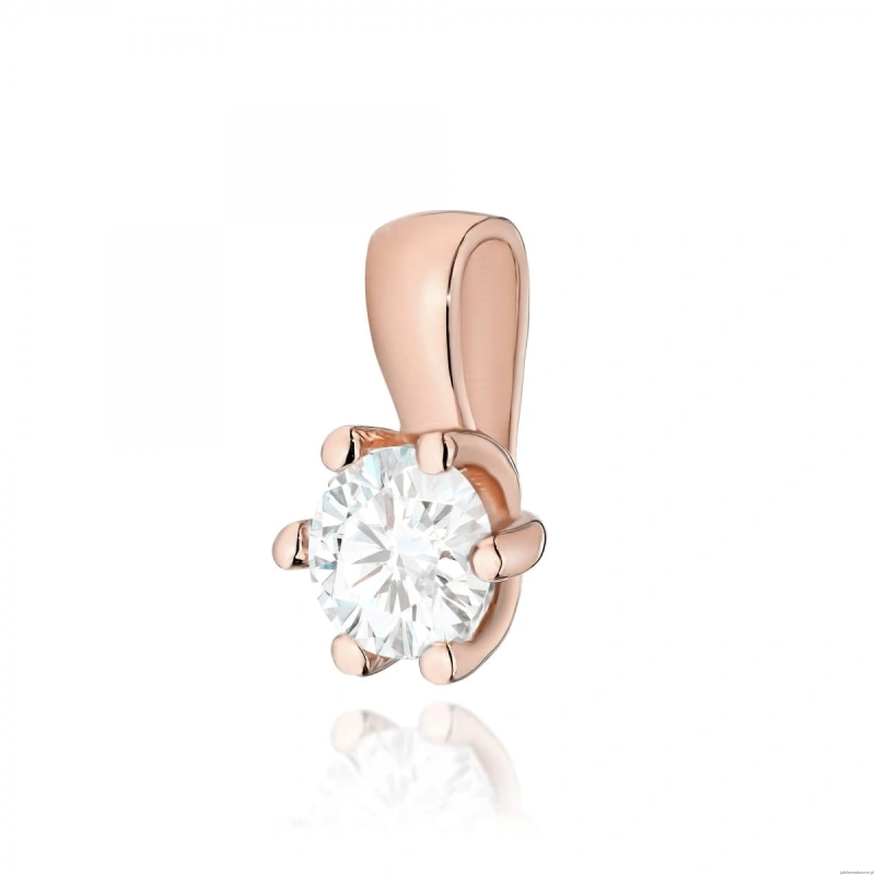 Zawieszka Z0222 Diament 0,30ct różowe złoto