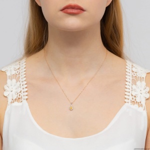 Zawieszka Z0312 Cytryn 0,60ct różowe złoto