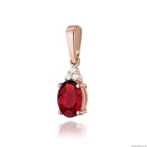 Zawieszka Z0308 Rubin 1,00ct różowe złoto