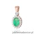 Zawieszka Z0312 Szmaragd 0,40ct różowe złoto