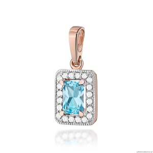 Zawieszka Z0422 Topaz 0,65ct różowe złoto