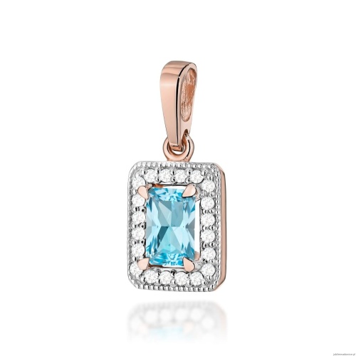 Zawieszka Z0422 Topaz 0,65ct różowe złoto