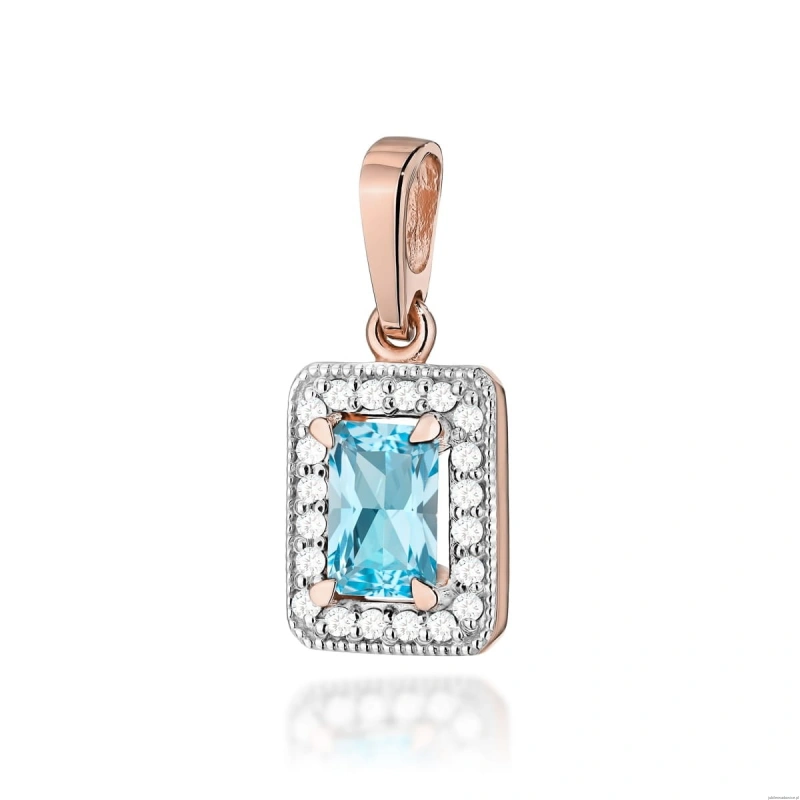 Zawieszka Z0422 Topaz 0,65ct różowe złoto
