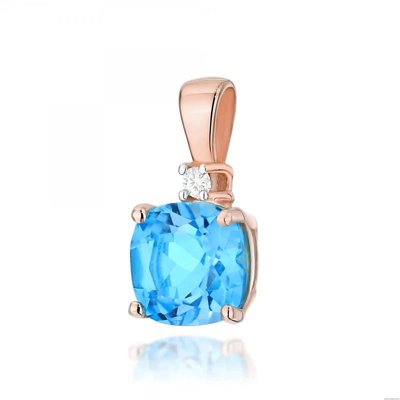 Zawieszka Z003 Topaz 1,10ct różowe złoto