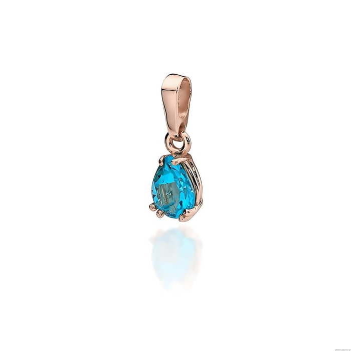 Zawieszka Z0006 Topaz 0,90ct różowe złoto