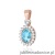 Zawieszka Z0312 Topaz 0,50ct różowe złoto