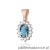 Zawieszka Z0182 Topaz London Blue 0,50ct różowe złoto