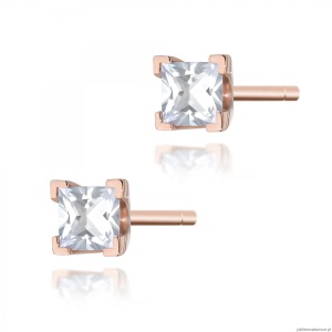 Kolczyki K0037 Diament 2 x 0,15ct różowe złoto