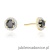 Kolczyki K0509 Czarny Diament 2 x 0,50ct żółte złoto