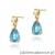 Kolczyki K0006 Topaz 2 x 0,90ct żółte złoto