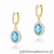 Kolczyki K0080 Topaz 2 x 1,70ct żółte złoto