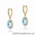 Kolczyki K0150 Topaz 2 x 3,00ct żółte złoto