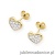 Kolczyki K0021 z diamentami żółte złoto