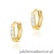 Kolczyki K0235 z diamentami żółte złoto