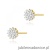 Kolczyki K0401 z diamentami żółte złoto