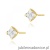 Kolczyki K0402 z diamentami żółte złoto
