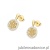 Kolczyki K0440 z diamentami żółte złoto