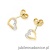 Kolczyki K0503 z diamentami żółte złoto