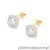 Kolczyki K0506 z diamentami żółte złoto