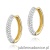Kolczyki K0515 z diamentami żółte złoto