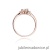 Pierścionek W0076 Biały Szafir 0,60ct różowe złoto