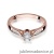 Pierścionek W328 Diament 0,08ct różowe złoto