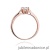 Pierścionek W328 Diament 0,08ct różowe złoto