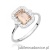 Pierścionek W576 Morganit 1,00ct białe złoto