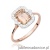 Pierścionek W576 Morganit 1,00ct różowe złoto