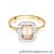 Pierścionek W576 Morganit 1,00ct żółte złoto