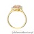 Pierścionek W576 Morganit 1,00ct żółte złoto