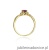 Pierścionek W019 Rodolit 0,50ct żółte złoto