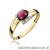 Pierścionek W119 Rodolit 0,50ct żółte złoto