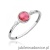 Pierścionek W597 Różowy Turmalin 0,60ct białe złoto