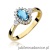 Pierścionek W312 Topaz 0,50ct żółte złoto