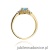 Pierścionek W312 Topaz 0,50ct żółte złoto