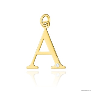 Zawieszka Z0069 Diament 0,005ct - litera A - żółte złoto