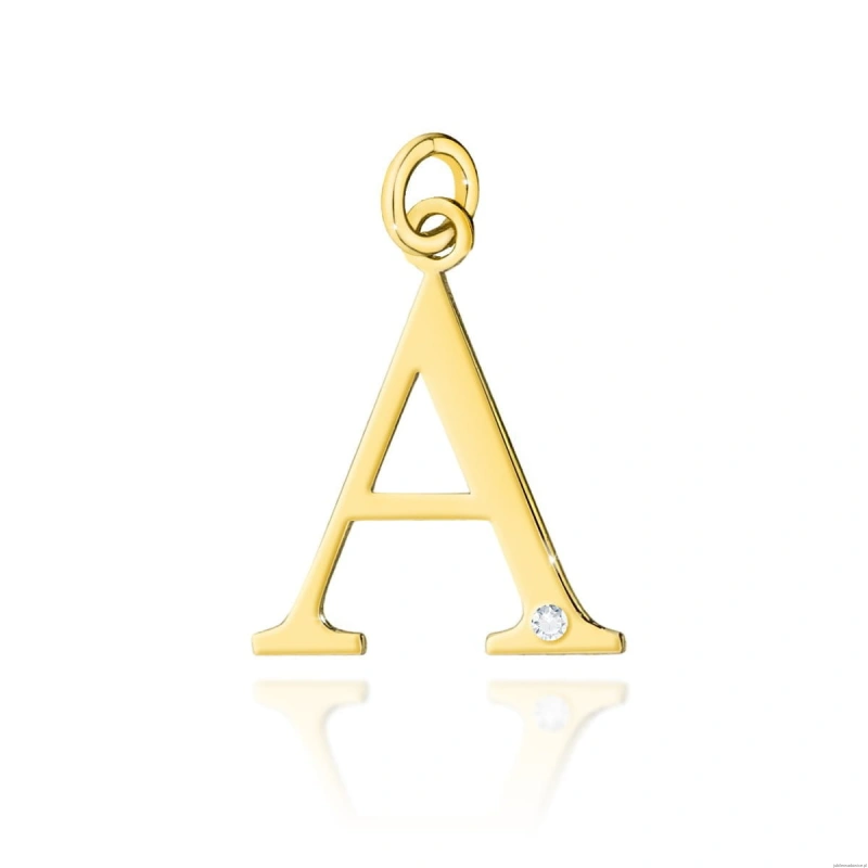 Zawieszka Z0069 Diament 0,005ct - litera A - żółte złoto