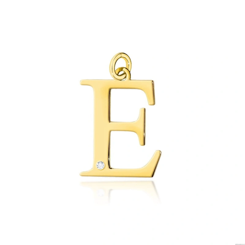 Zawieszka Z069 Diament 0,005ct żółte złoto