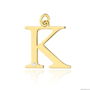 Zawieszka Z0069 Diament 0,005ct - litera K - żółte złoto