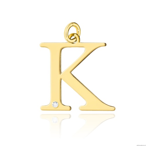 Zawieszka Z0069 Diament 0,005ct - litera K - żółte złoto