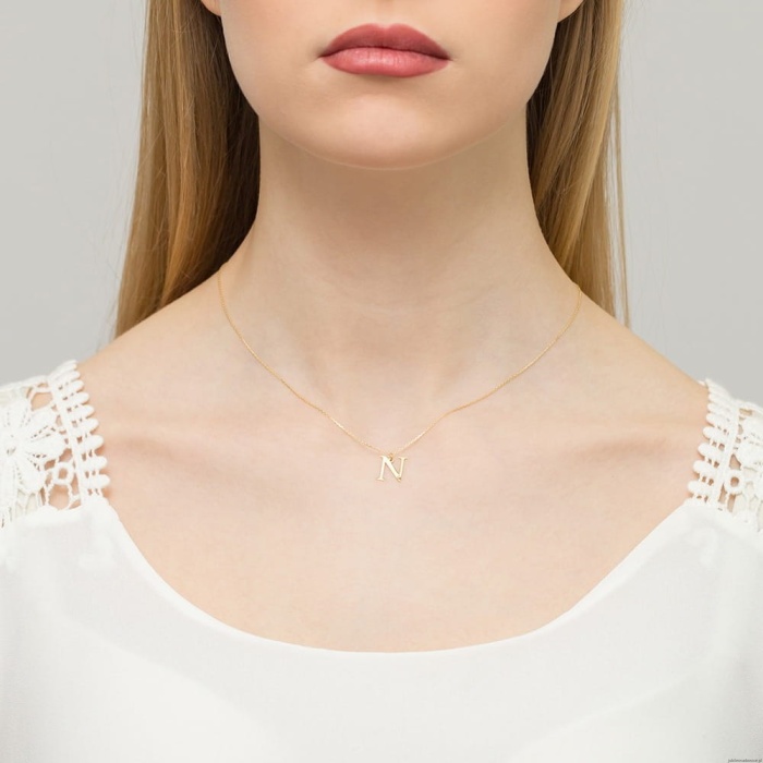 Zawieszka Z0069 Diament 0,005ct - litera N - żółte złoto