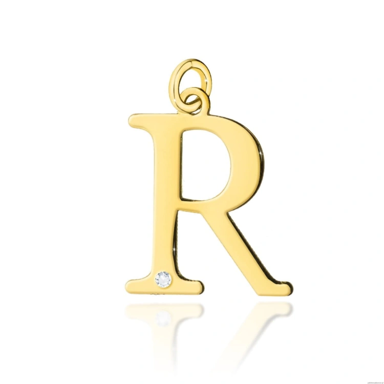 Zawieszka Z0069 Diament 0,005ct - litera R - żółte złoto