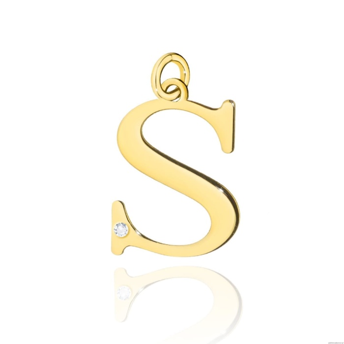 Zawieszka Z0069 Diament 0,005ct - litera S - żółte złoto