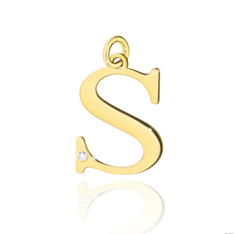 Zawieszka Z0069 Diament 0,005ct - litera S - żółte złoto