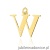 Zawieszka Z0069 Diament 0,005ct - litera W - żółte złoto