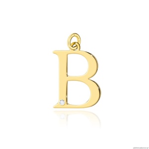 Zawieszka Z0070 Diament 0,005ct - litera B - żółte złoto