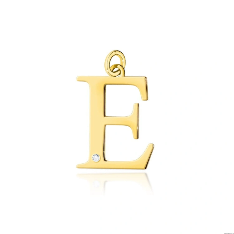 Zawieszka Z0070 Diament 0,005ct - litera E - żółte złoto